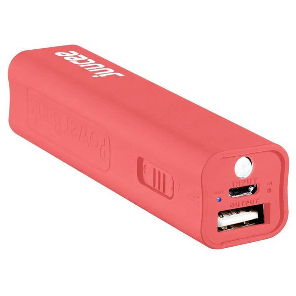 Bitmore® Juucee™ 2600 Power Bank with Torch - Pink