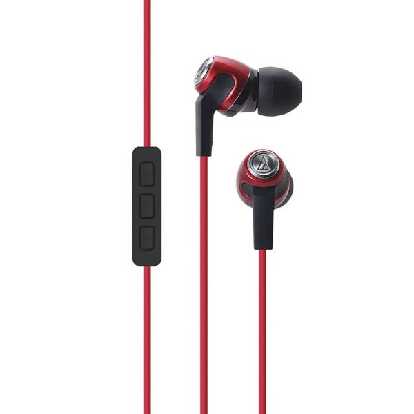 Audio-Technica Sonic Fuel Earphones with Mic - Red