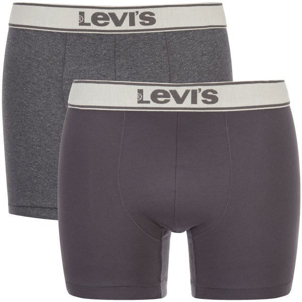 Levi's Men's 200SF 2-Pack Vintage Heather Boxers - Grey Melange