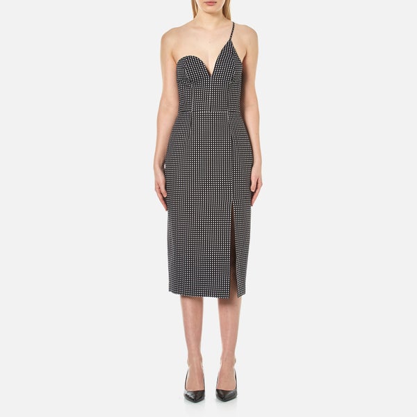 C/MEO COLLECTIVE Women's No Competition One Strap Dress - Black Dot