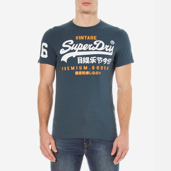 Superdry Men's Premium Goods Duo T-Shirt - Hunter Blue