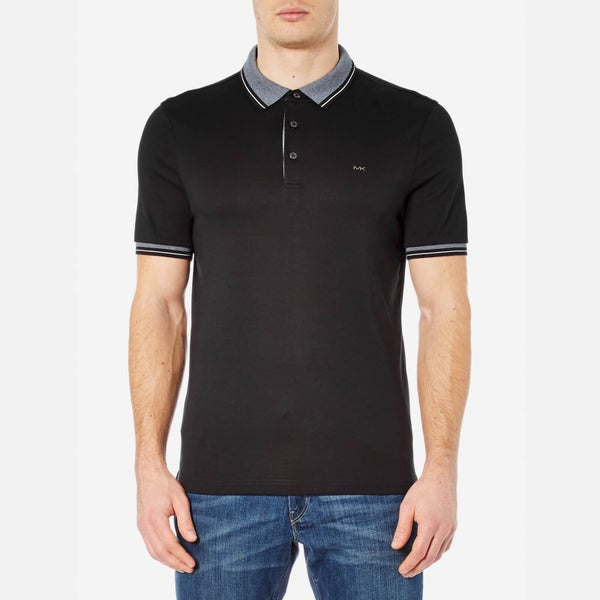 Michael Kors Men's Greenwich Collar Polo Shirt - Black