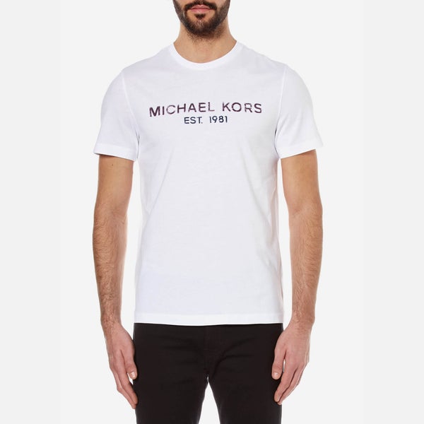 Michael Kors Men's Kors Logo Crew Neck T-Shirt - White
