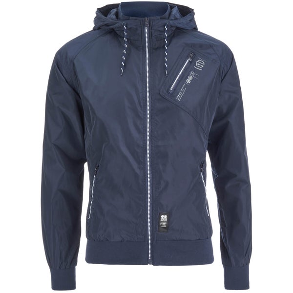 Crosshatch Herren Flexon Zip Through Hoody - Iris Navy