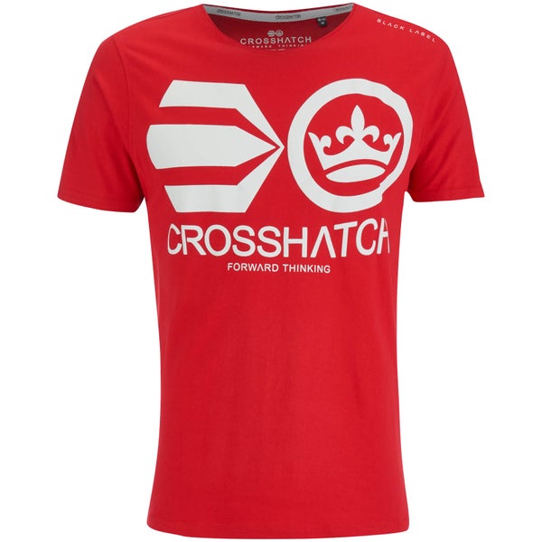 T-Shirt Homme Crosshatch Jomei - Cerise
