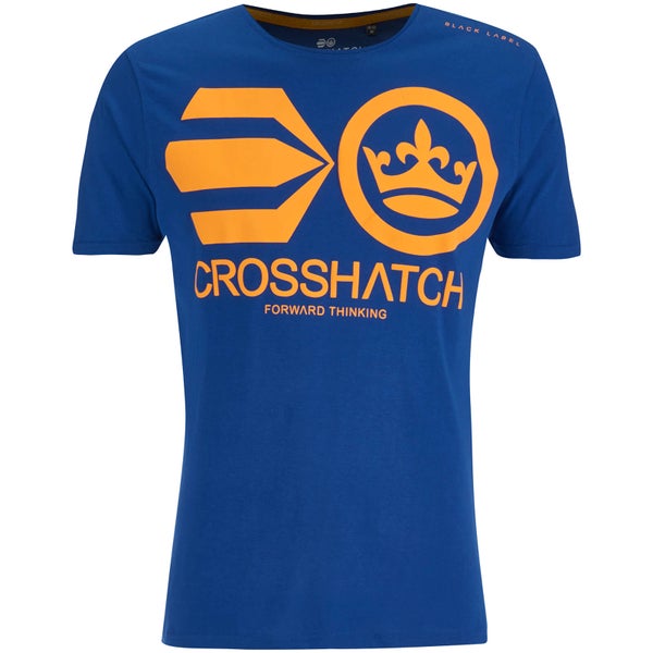 T-Shirt Homme Crosshatch Jomei - Bleu Foncé