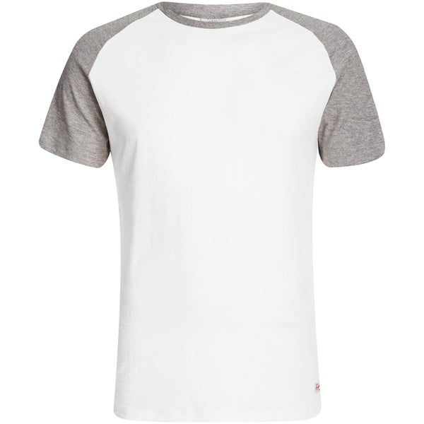 T-Shirt Homme Originals Stan Raglan Jack & Jones -Blanc/Gris
