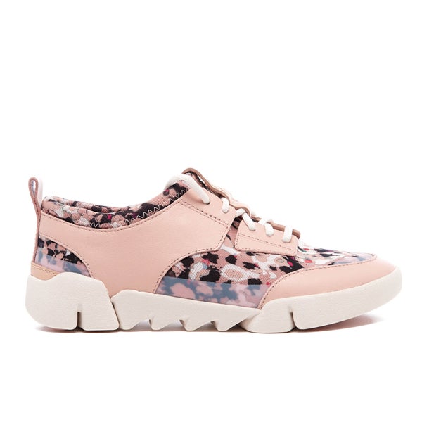 Clarks Women's Tri Soul Runner Trainers - Floral Combi