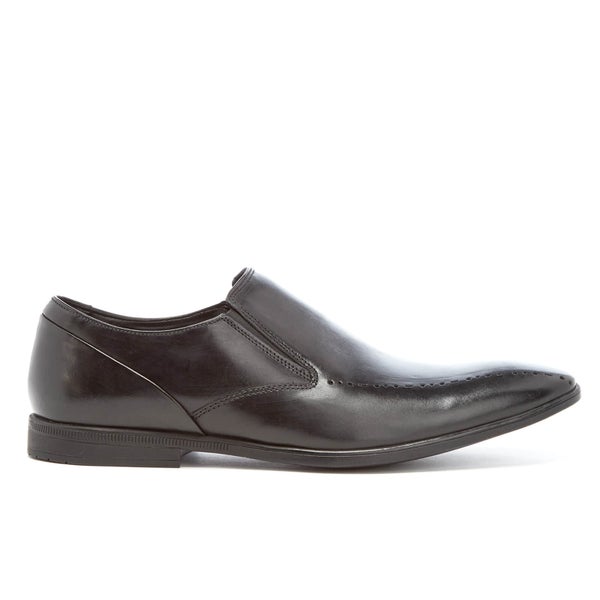 Clarks Men's Bampton Free Leather Slip-On Shoes - Black