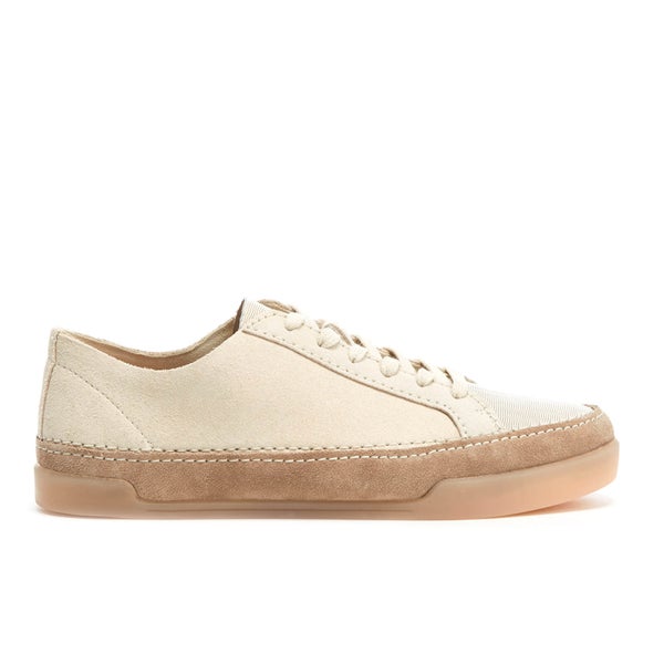 Clarks Women's Hidi Holly Suede Cupsole Trainers - White Combi