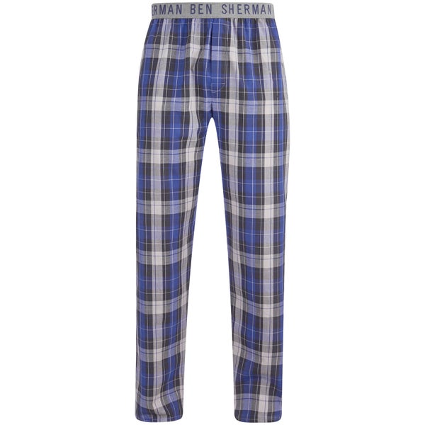 Ben Sherman Men's Check Jake Lounge Pants - Grey/Blue