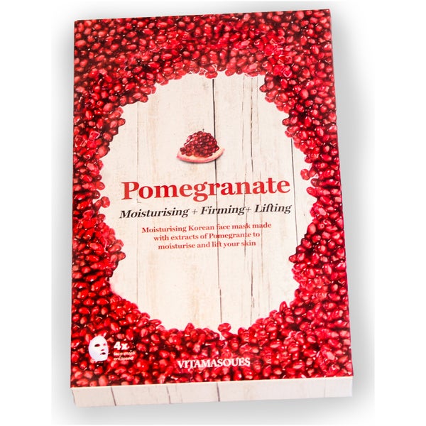 Vitamasques Pomegranate Firming Lifting Mask -kangasnaamio (4 kpl)
