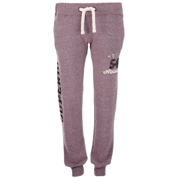 Superdry Women's Ombre Sparkle Tokyo Joggers - Aubergine Marl