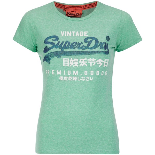 Superdry Women's Duo T-Shirt - Snowy Hot Mint
