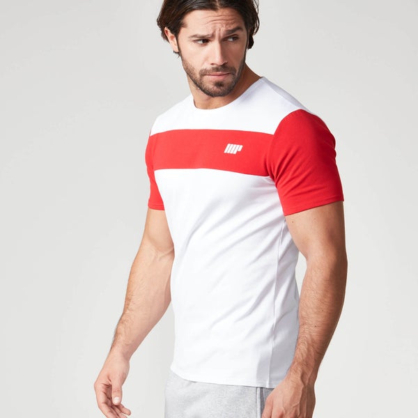 Myprotein Men's Core Stripe T-Shirt - Red, S