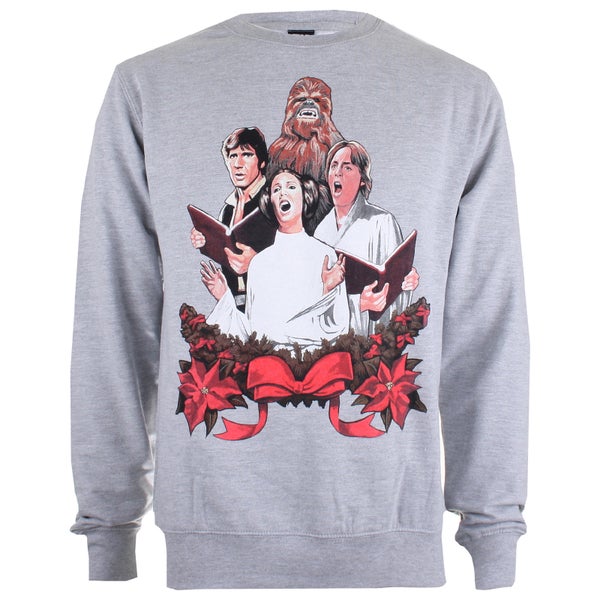 Star Wars Men's Weihnachtschor Sweatshirt – Grau