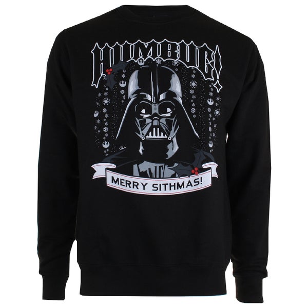 Star Wars Dark Vador "Merry Sithmas" Sweatshirt de Noël -Homme- Noir