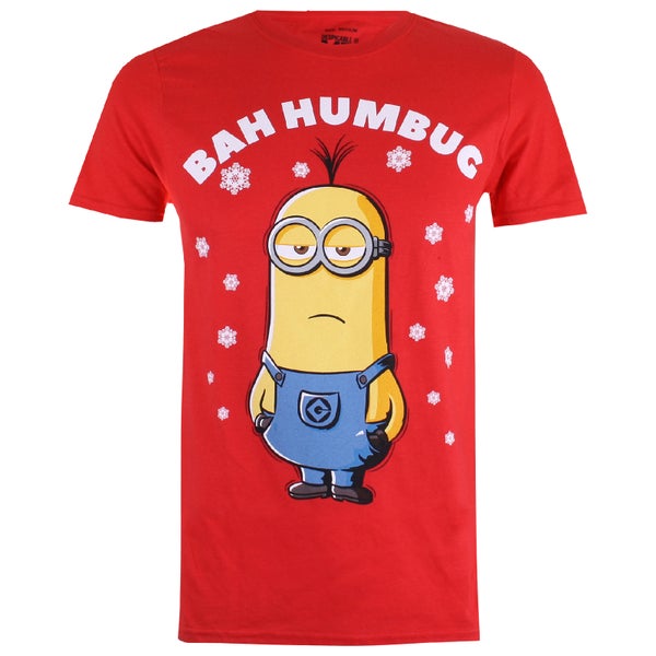 Minions Herren Bah Humbug T-Shirt - Rot
