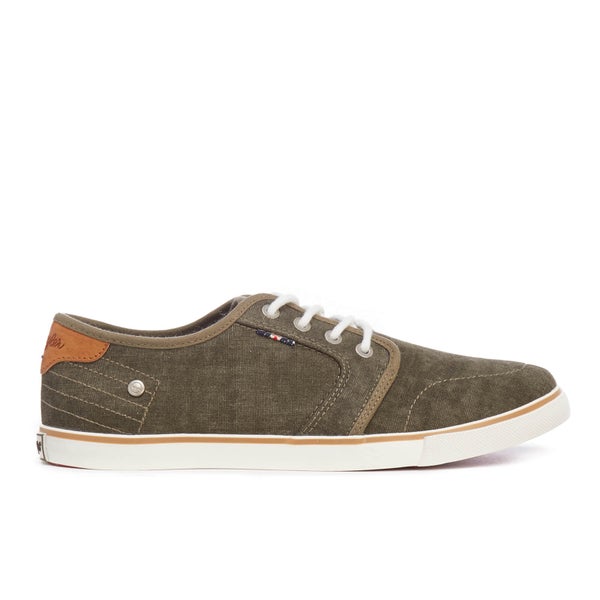 Wrangler Men's Mitos Derby Canvas Trainers - Military