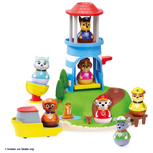 Paw Patrol Weebles Pull and Play Seal Island Playset