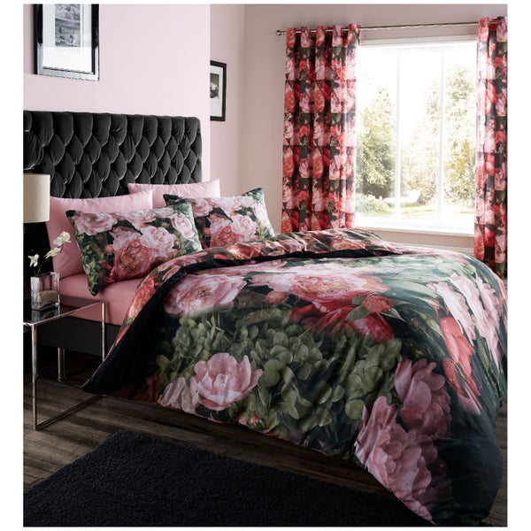 Catherine Lansfield Dramatic Floral Bedding Set - Multi