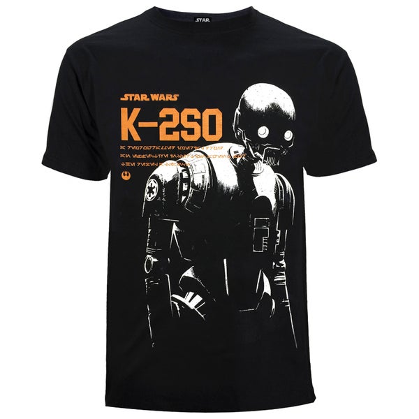 Star Wars Rogue One Men's K - 2SO T-Shirt - Black