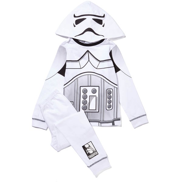 Star Wars Boys' Novelty Hood Pyjamas - White