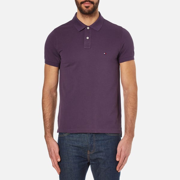 Tommy Hilfiger Men's Slim Fit Short Sleeve Polo Shirt - Sweet Grape