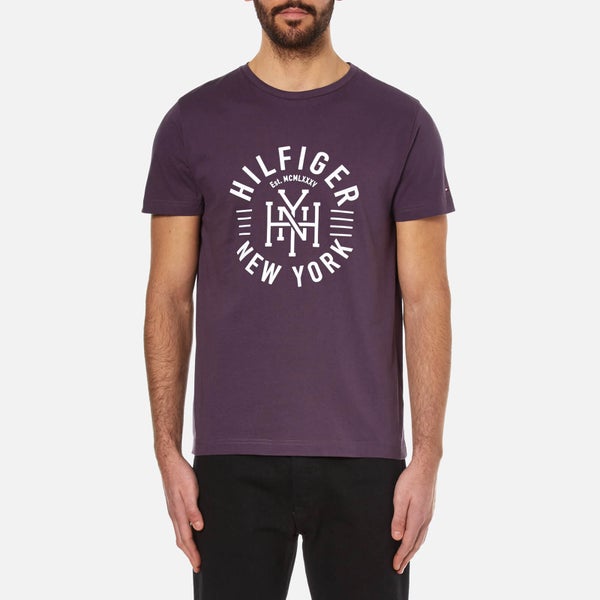 Tommy Hilfiger Men's Maddock Printed Crew Neck T-Shirt - Sweet Grape