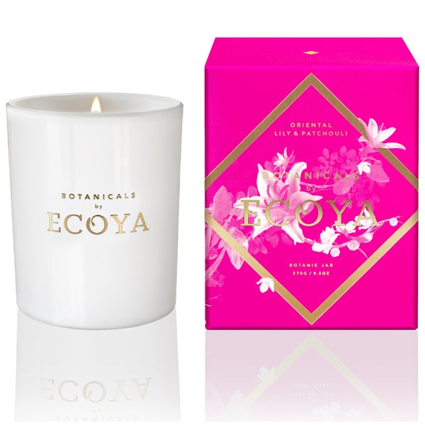 ECOYA Oriental Lily and Patchouli Candle - Botanic Jar