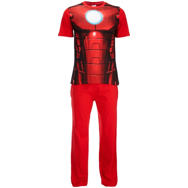 Marvel Men's Iron Man Pyjama Set - Red