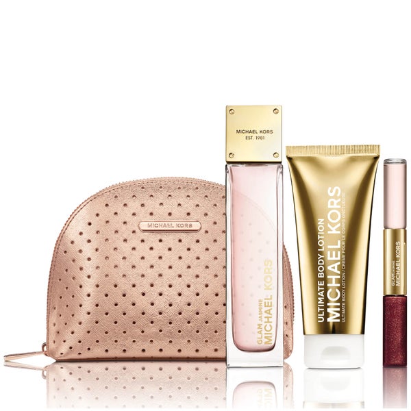 MICHAEL MICHAEL KORS Glam Jasmine Eau de Parfum 100ml, Dual Ended Rollerball, Body Lotion and Designed Bag Set