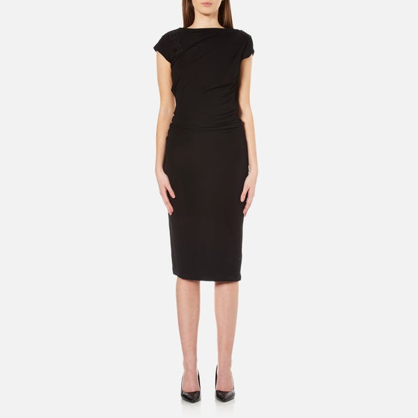 Karl Lagerfeld Women's Karl Elastic Detail Dress - Black