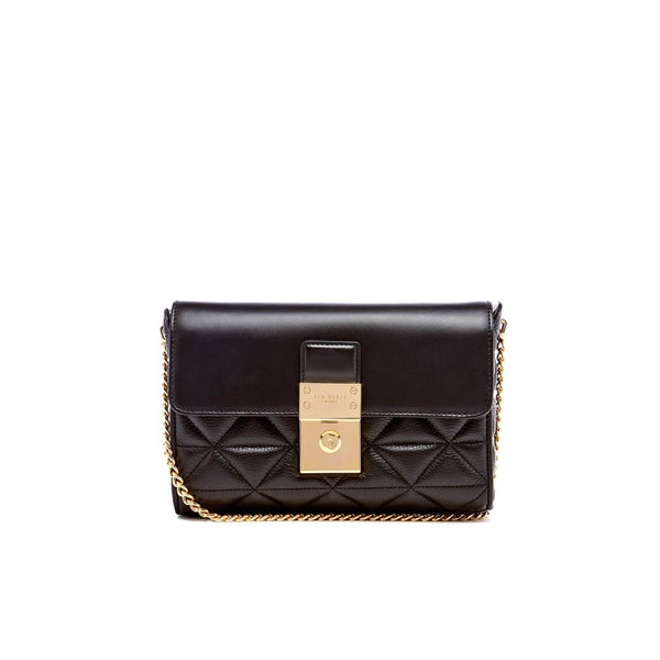 Ted Baker Women's Gloria Quilted Luggage Lock Cross Body Bag - Black