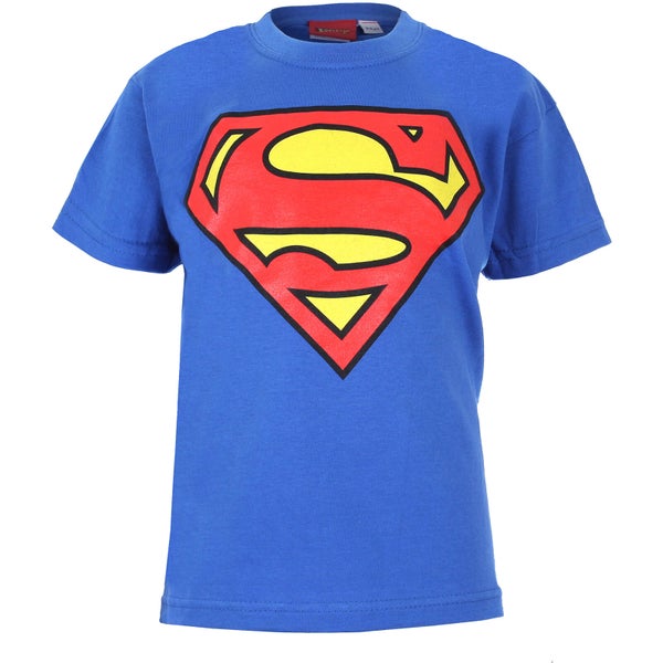 DC Comics Kinder Superman Logo T-Shirt - Royal Blue