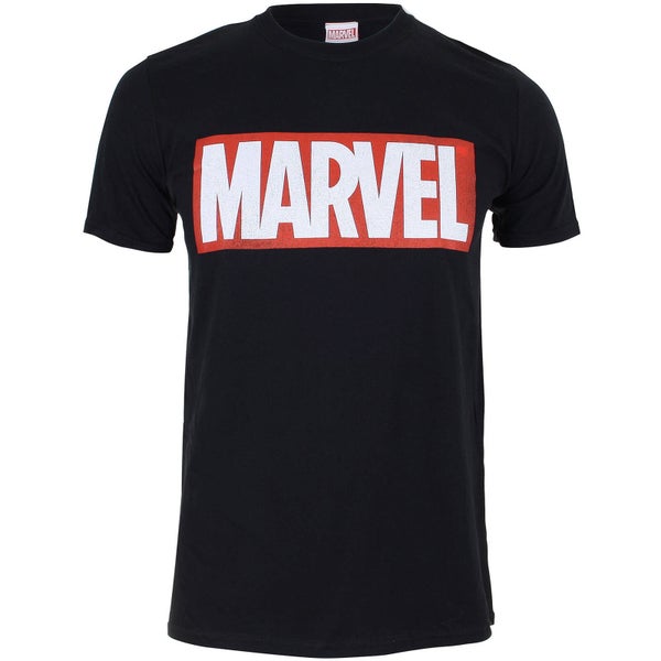 Marvel Kinder Core Logo T-Shirt - Schwarz
