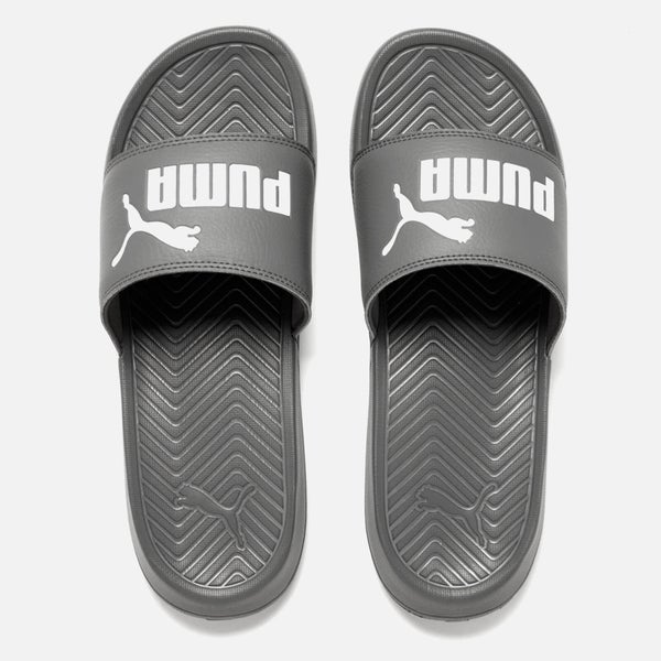 Puma Men's Popcat Slide Sandals - Grey/White