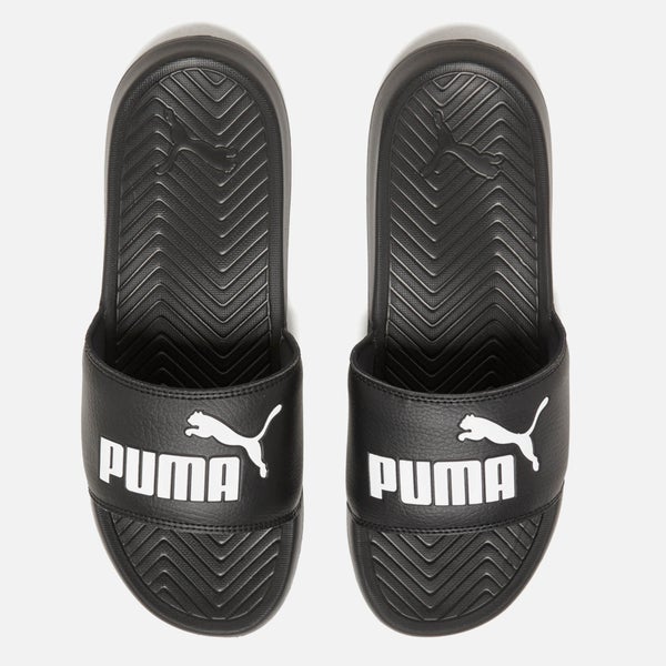 Puma Popcat Slide Sandals - Black/Black/White