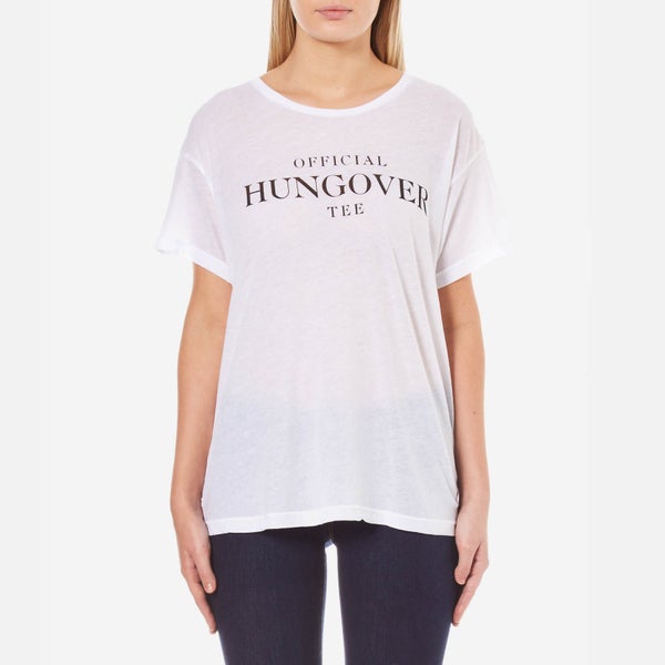 Wildfox Women's Officially Hungover Manchester T-Shirt - Clean White