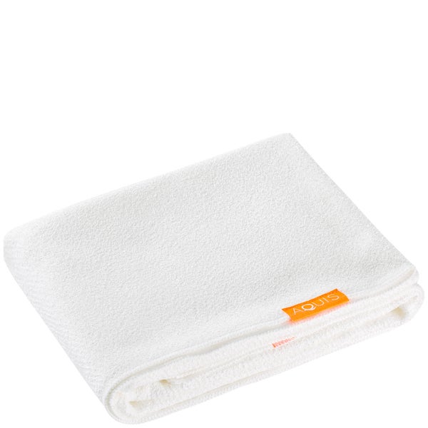 Aquis Long Hair Towel Lisse ręcznik do długich włosów – Luxe White