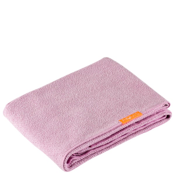 Aquis Long Hair Towel Lisse Luxe ręcznik do długich włosów – Desert Rose