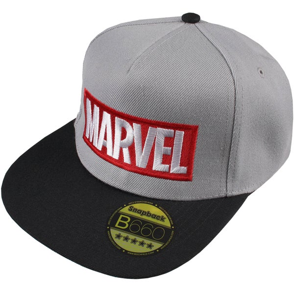 Marvel Men's Logo Cap - Grey/Black