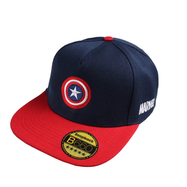 Casquette Captain America Marvel - Bleu Marine/Rouge