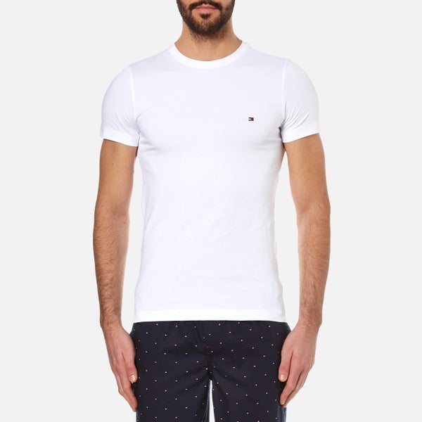 Tommy Hilfiger Men's New Stretch Crew Neck T-Shirt - Classic White