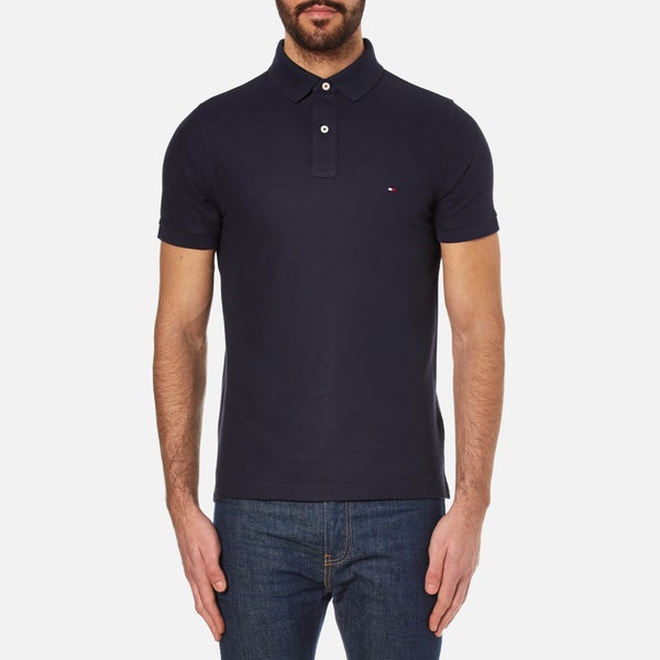 Tommy Hilfiger Men's Slim Fit Small Logo Polo Shirt - Midnight