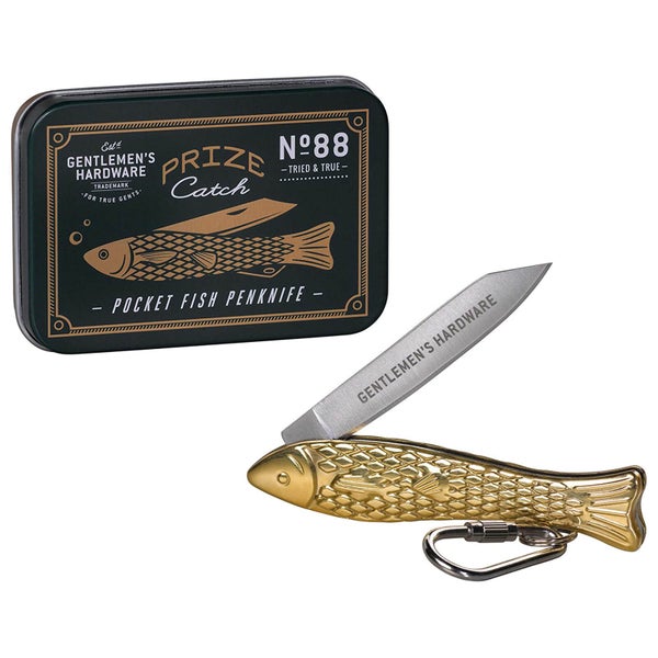 Gentlemen's Hardware Fish Pen Knife - Brass