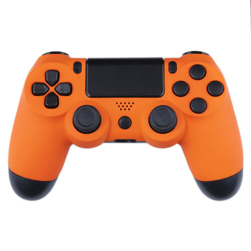 Playstation 4 Custom Controller - Orange Velvet & Black