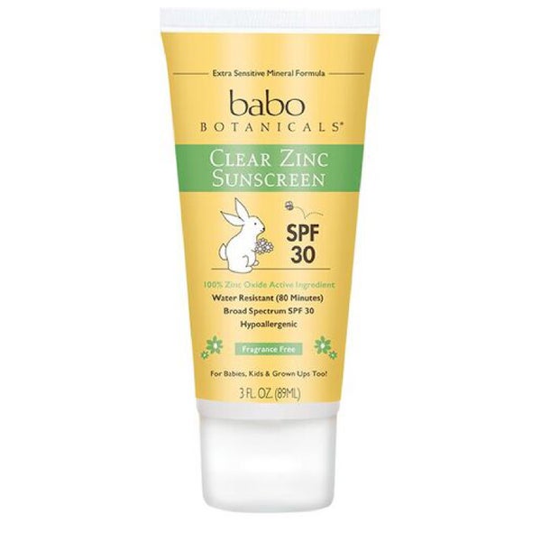 Babo Botanicals Clear Zinc Fragrance Free Sunscreen SPF 30