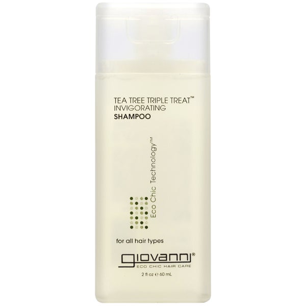 Шампунь для придания волосам тонуса и жизненной силы с маслом чайного дерева Giovanni Tea Tree Triple Treat Shampoo 60 мл