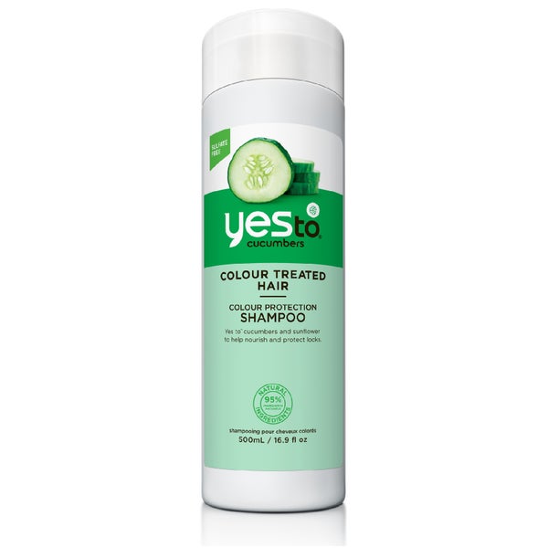 Шампунь для окрашенных волос с экстрактом огурца yes to Cucumbers Colour Protect Shampoo 500 мл